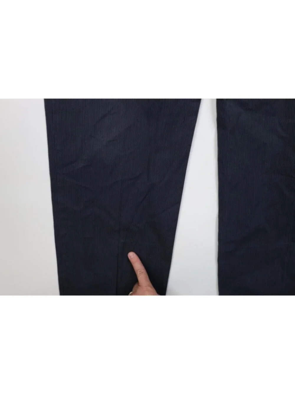 Vtg Y2K 2005 Banana Republic Mens 33x34 Cotton Pinstriped Wide Leg Chino Pants
